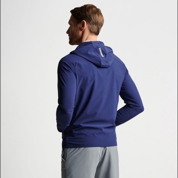 Peter Millar Crown Crafted Flex Adapt Half- Zip Windbreaker Hoodie NWT $250 - Picture 4 of 8